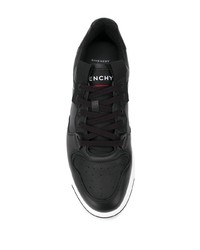 schwarze Leder niedrige Sneakers von Givenchy