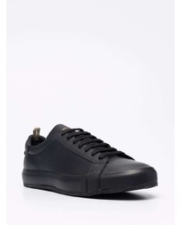 schwarze Leder niedrige Sneakers von Officine Creative