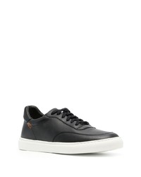 schwarze Leder niedrige Sneakers von Henderson Baracco