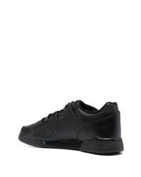 schwarze Leder niedrige Sneakers von Reebok