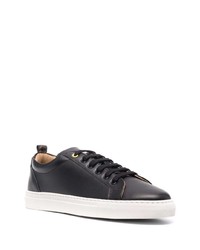 schwarze Leder niedrige Sneakers von Manuel Ritz