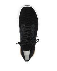 schwarze Leder niedrige Sneakers von Brunello Cucinelli
