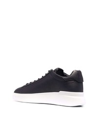 schwarze Leder niedrige Sneakers von Hogan