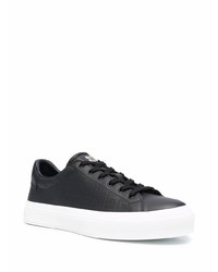 schwarze Leder niedrige Sneakers von Givenchy