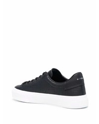 schwarze Leder niedrige Sneakers von Givenchy