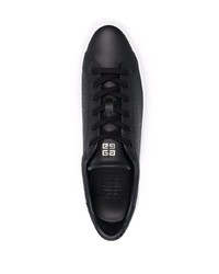 schwarze Leder niedrige Sneakers von Givenchy