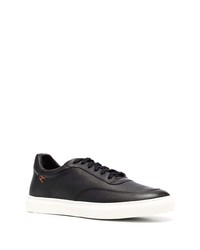 schwarze Leder niedrige Sneakers von Henderson Baracco