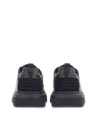 schwarze Leder niedrige Sneakers von Ferragamo