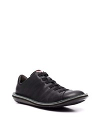 schwarze Leder niedrige Sneakers von Camper