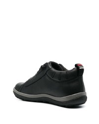 schwarze Leder niedrige Sneakers von Camper