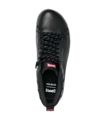 schwarze Leder niedrige Sneakers von Camper