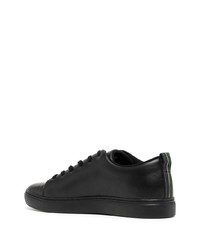 schwarze Leder niedrige Sneakers von PS Paul Smith