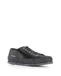 schwarze Leder niedrige Sneakers von Premiata