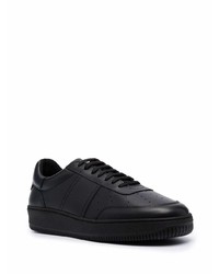 schwarze Leder niedrige Sneakers von Sandro Paris