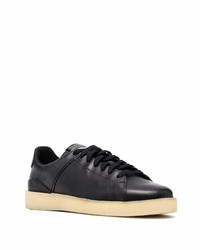 schwarze Leder niedrige Sneakers von Clarks Originals