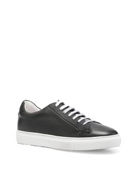 schwarze Leder niedrige Sneakers von Doucal's