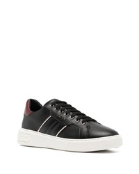 schwarze Leder niedrige Sneakers von Bally