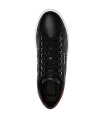 schwarze Leder niedrige Sneakers von Bally