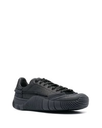 schwarze Leder niedrige Sneakers von adidas