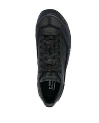 schwarze Leder niedrige Sneakers von adidas