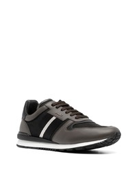 schwarze Leder niedrige Sneakers von Bally