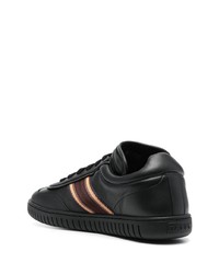 schwarze Leder niedrige Sneakers von Bally