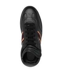 schwarze Leder niedrige Sneakers von Bally