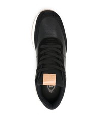 schwarze Leder niedrige Sneakers von Tod's