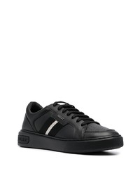 schwarze Leder niedrige Sneakers von Bally