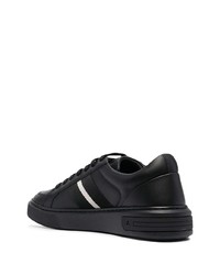 schwarze Leder niedrige Sneakers von Bally