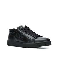 schwarze Leder niedrige Sneakers von Kenzo