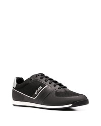 schwarze Leder niedrige Sneakers von BOSS