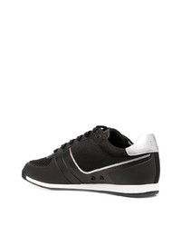 schwarze Leder niedrige Sneakers von BOSS