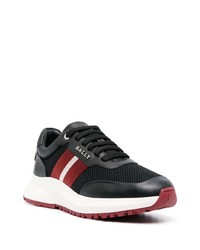 schwarze Leder niedrige Sneakers von Bally