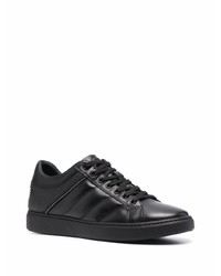 schwarze Leder niedrige Sneakers von Baldinini