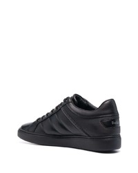 schwarze Leder niedrige Sneakers von Baldinini