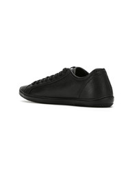 schwarze Leder niedrige Sneakers von OSKLEN