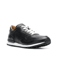 schwarze Leder niedrige Sneakers von Tod's