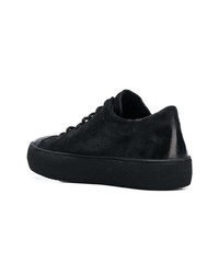 schwarze Leder niedrige Sneakers von The Last Conspiracy