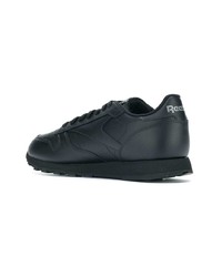 schwarze Leder niedrige Sneakers von Reebok