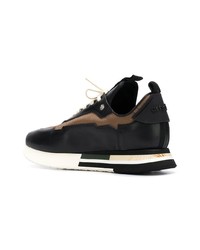 schwarze Leder niedrige Sneakers von Artselab