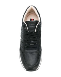 schwarze Leder niedrige Sneakers von Lloyd