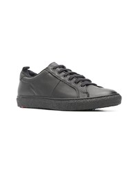 schwarze Leder niedrige Sneakers von Lloyd