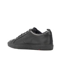 schwarze Leder niedrige Sneakers von Lloyd