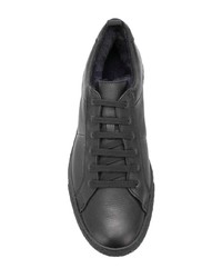 schwarze Leder niedrige Sneakers von Lloyd