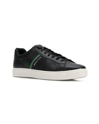 schwarze Leder niedrige Sneakers von Ps By Paul Smith