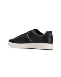 schwarze Leder niedrige Sneakers von Ps By Paul Smith