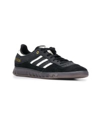 schwarze Leder niedrige Sneakers von adidas