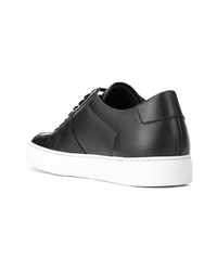 schwarze Leder niedrige Sneakers von Common Projects