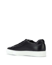 schwarze Leder niedrige Sneakers von Scarosso